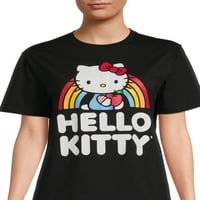 Hello Kitty ženske juniore grafičke majice s kratkim rukavima