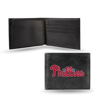 Philadelphia bejzbol Phillies izvezeni timski logotip crna kožna dvosmjerna novčanica