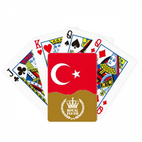 Nacionalna zastava Turske azijska zemlja Kraljevski Flash poker kartaška igra