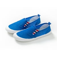 2 / dječje klizne ravne tenisice Udobne natikače lagane Ležerne cipele za djevojčice i dječake mrežaste plave