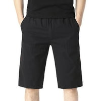 Muške kratke hlače izbor casual pamučne ljetne kratke hlače za plažu klasičnog kroja s elastičnim pojasom i džepovima