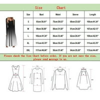 Manxivoo duge haljine za žene ženske ležerno pozicioniranje tiskano gumb dugačka haljina ženske haljine ženske