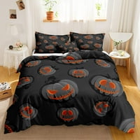 Halloween posteljina crtića bundeva pokrivač set set Ghost Bat Witch šešir tiskana narančasta djeca posteljina