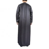 Muškarci Jubba Kaftan Tobe Dishdash Saudijska Arabija Muslimanska Maksi haljina s dugim rukavima