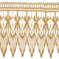Jednostavnost Metalna venecijanska vez za vezanje 1,625 x14yd-champagne zlato na mrežici