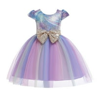 Djevojčica haljina za nastavke zabave Dječja haljina za vjenčanu haljinu rođendanske djevojke princeza djeveruša
