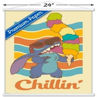Zidni plakat Lilo & Stitch-chillin u drvenom magnetskom okviru, 22.37534