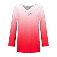 Dyegold bluze za žene tinejdžerice boho modni vrhovi Žene jesenske haljine ženske radne službe u uredu Sportski