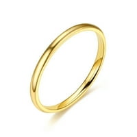 Temperament svestrani tanki titanij čelični prsten Ženski nakit za repni prsten s običnim prstenom
