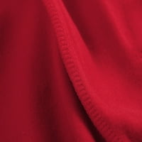 Zimska crvena moda muškarci bez rukava s kapuljačama s kapuljačom vitka jakna bluza majica