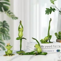 Divne figurice žaba-izdržljive skulpture od polimerne smole na otvorenom, ručno oslikane-svaka žaba smještena