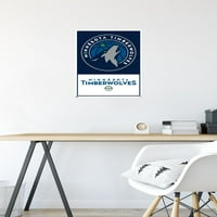 Minnesota Timbervulves - poster s logotipom na zidu s gumbima, 14.725 22.375