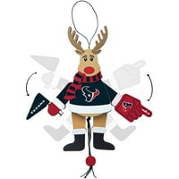Topperscot by Boelter Brands NFL drveni navijački ukras jelena, Houston Texans