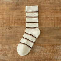 Žene jesenske i zimske podudaranje tiska zadebljanih toplih čarapa srednje cijevi Žene debele čarape