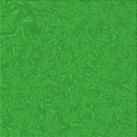 Ahgly Company Unutarnji kvadratni uzorak vapnene zelene prostirke, 8 'Trg