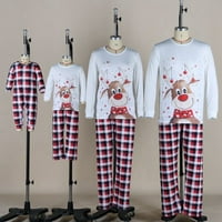 Božićni obiteljski pidžama Set, odjeća za slobodno vrijeme za žene i muškarce