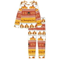 Pidžama s dugim rukavima od bundeve Sretna jesen, veličina a, rastezljiva Ženska pidžama za spavanje, plus veličina,