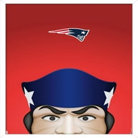 Plakat na zidu Patriots iz Nove Engleske - maskota S. Prestona Pata, 22.375 34
