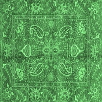 Ahgly Company Unutarnji pravokutnik Orijentalno smaragdno zeleno prostirke, 2 '5'