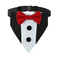 Wioihee Dog Tuxedo Dog odijelo Dog Halloween Bandana ovratnik s kravatom za luk, zaručnički rođendanski pokloni